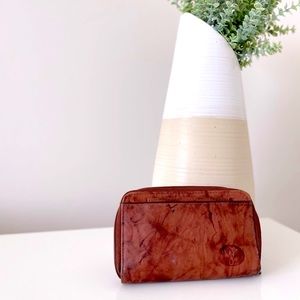 Buxton genuine leather wallet mahogany heiress